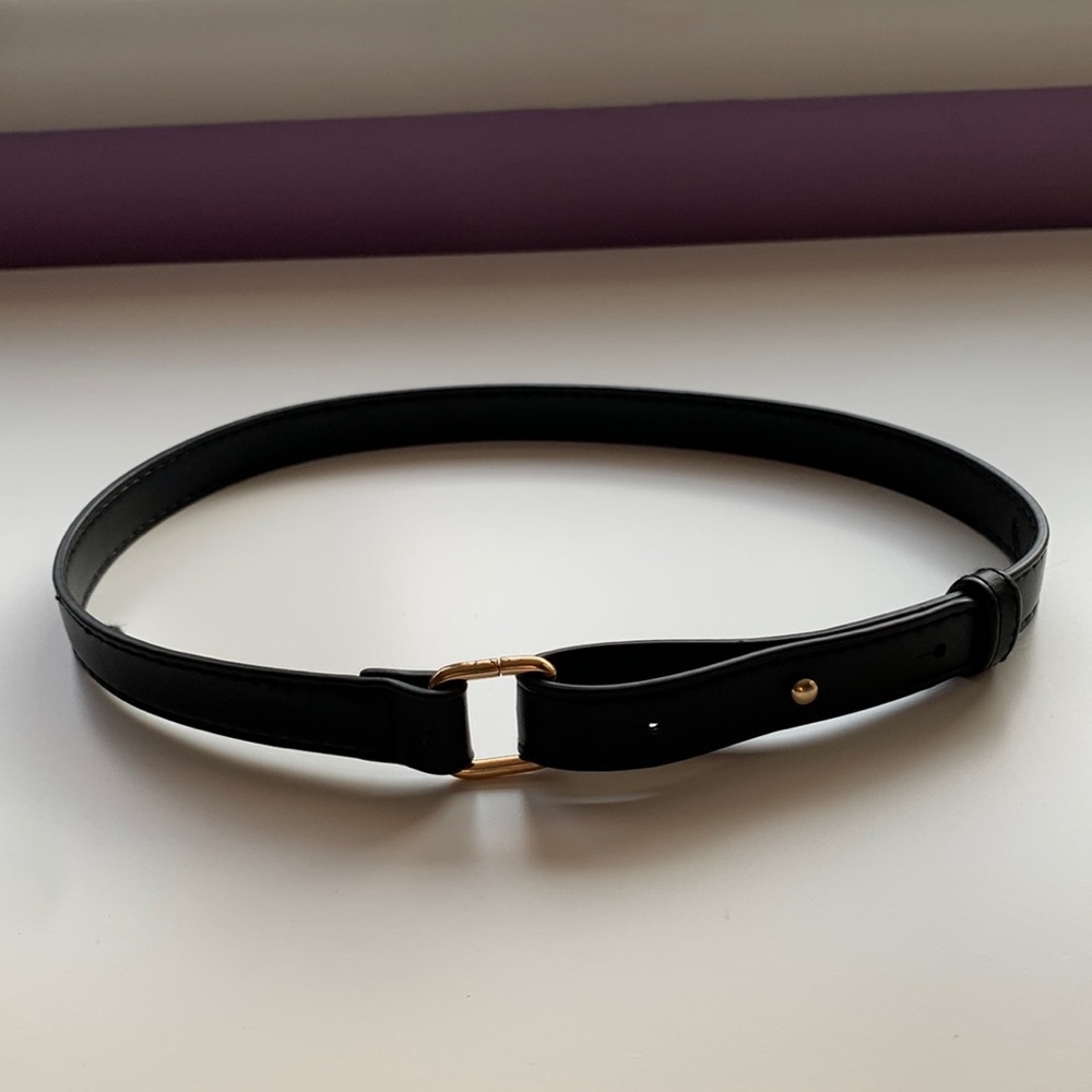 Kid’s Black Belt with Gold Buckle